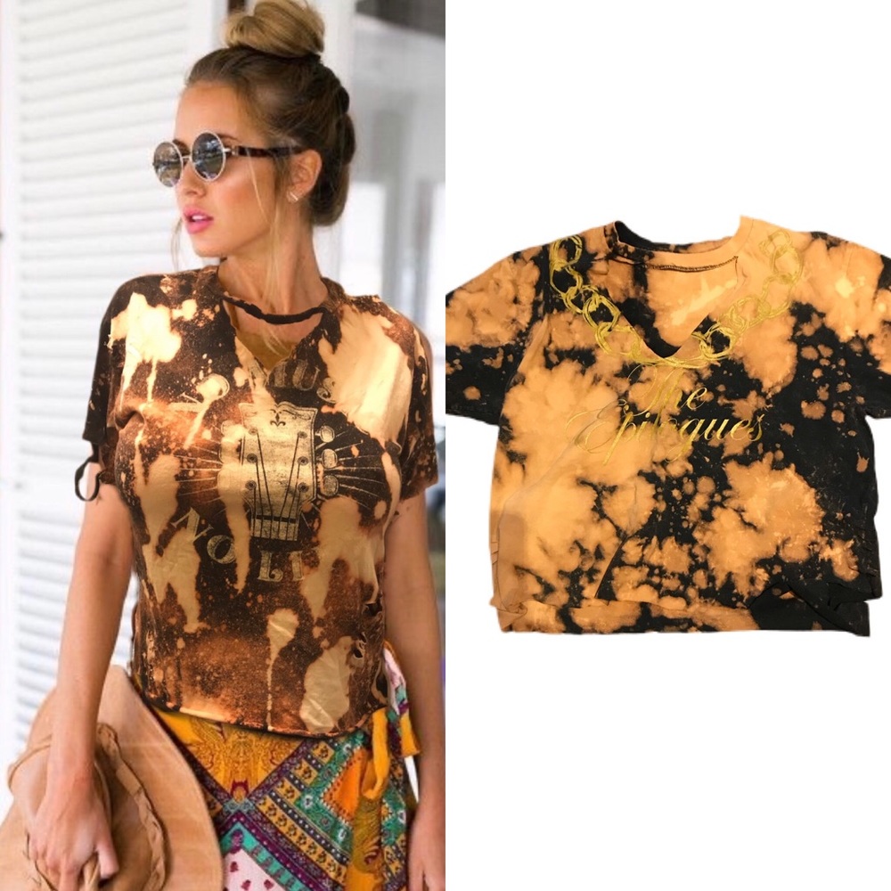 “No Music No Life” deconstructed boho tee